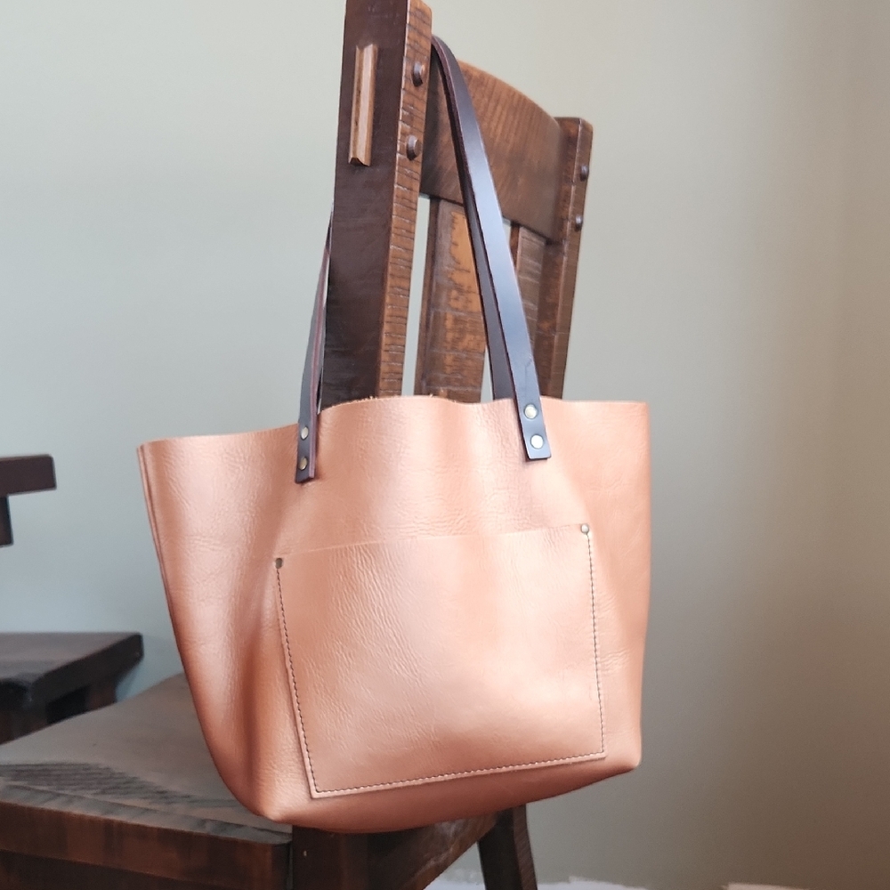 Portland Leather Large Tote Havana